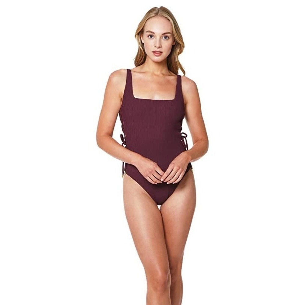 Sanctuary‎ RETROGRADE Sandbar Solids Square Neck One-Piece Swimsuit US X-Large